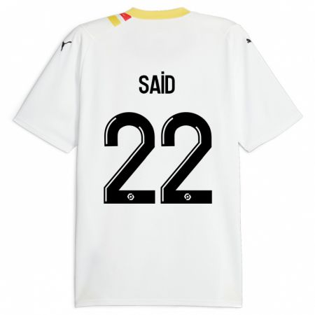 Kandiny Mujer Camiseta Wesley Saïd #22 Negro 2ª Equipación 2023/24 La Camisa Chile
