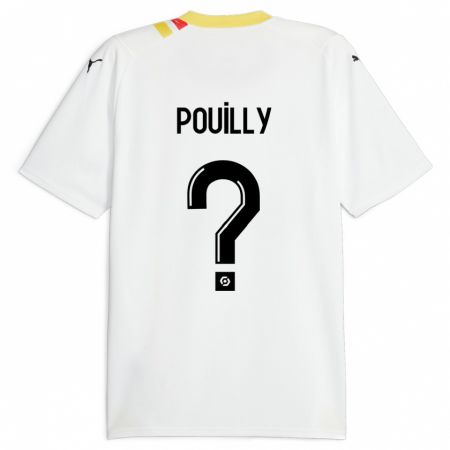 Kandiny Mujer Camiseta Tom Pouilly #0 Negro 2ª Equipación 2023/24 La Camisa Chile