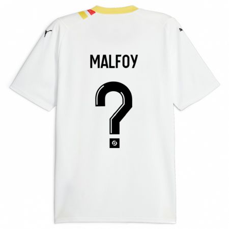 Kandiny Mujer Camiseta Lucas Malfoy #0 Negro 2ª Equipación 2023/24 La Camisa Chile