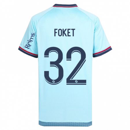 Kandiny Mujer Camiseta Thomas Foket #32 Cielo Azul 2ª Equipación 2023/24 La Camisa Chile