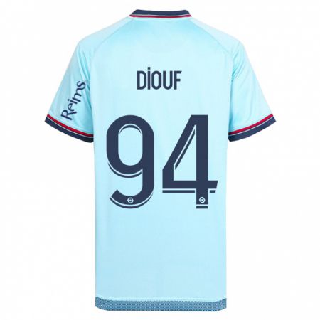 Kandiny Mujer Camiseta Yehvann Diouf #94 Cielo Azul 2ª Equipación 2023/24 La Camisa Chile