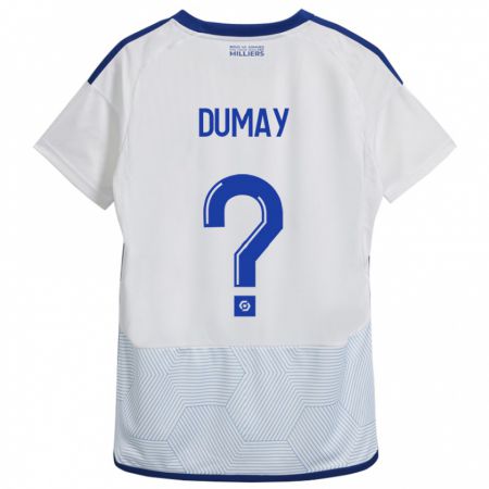 Kandiny Mujer Camiseta Yoann Dumay #0 Blanco 2ª Equipación 2023/24 La Camisa Chile