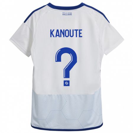 Kandiny Mujer Camiseta Mahamadou Kanouté #0 Blanco 2ª Equipación 2023/24 La Camisa Chile