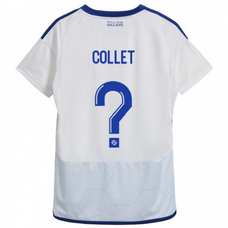 Kandiny Mujer Camiseta Arthur Tirard Collet #0 Blanco 2ª Equipación 2023/24 La Camisa Chile