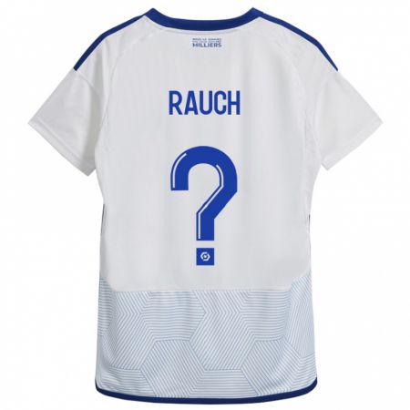 Kandiny Mujer Camiseta Hugo Rauch #0 Blanco 2ª Equipación 2023/24 La Camisa Chile