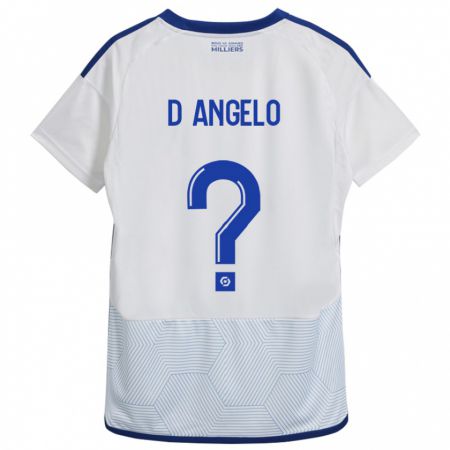 Kandiny Mujer Camiseta Gianni D'angelo #0 Blanco 2ª Equipación 2023/24 La Camisa Chile