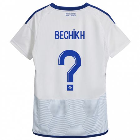 Kandiny Mujer Camiseta Mohamed Bechikh #0 Blanco 2ª Equipación 2023/24 La Camisa Chile