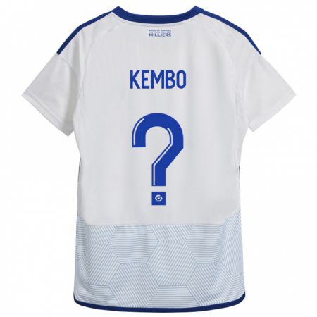 Kandiny Mujer Camiseta Driss Kembo #0 Blanco 2ª Equipación 2023/24 La Camisa Chile