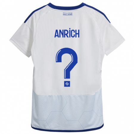 Kandiny Mujer Camiseta Melchior Anrich #0 Blanco 2ª Equipación 2023/24 La Camisa Chile