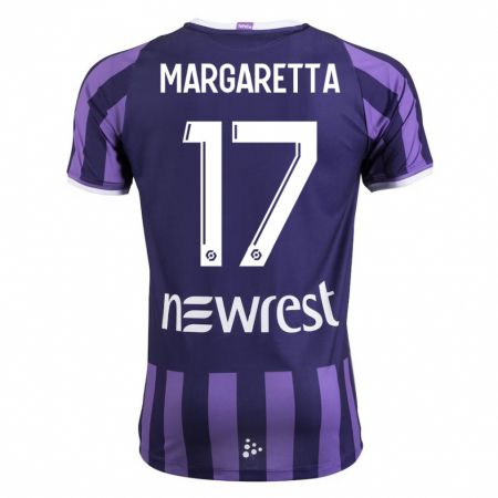 Kandiny Mujer Camiseta Jessica Margaretta #17 Morado 2ª Equipación 2023/24 La Camisa Chile