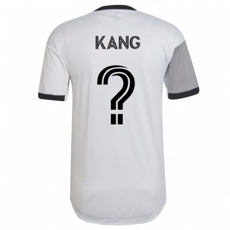 Kandiny Mujer Camiseta Ethan Kang #0 Blanco 2ª Equipación 2023/24 La Camisa Chile