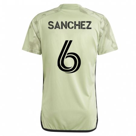 Kandiny Mujer Camiseta Ilie Sánchez #6 Verde 2ª Equipación 2023/24 La Camisa Chile