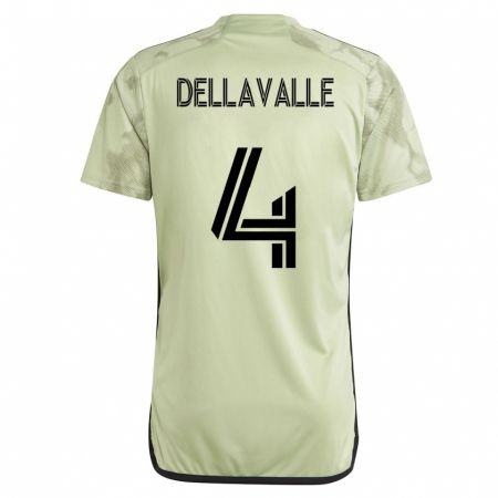 Kandiny Mujer Camiseta Lorenzo Dellavalle #4 Verde 2ª Equipación 2023/24 La Camisa Chile