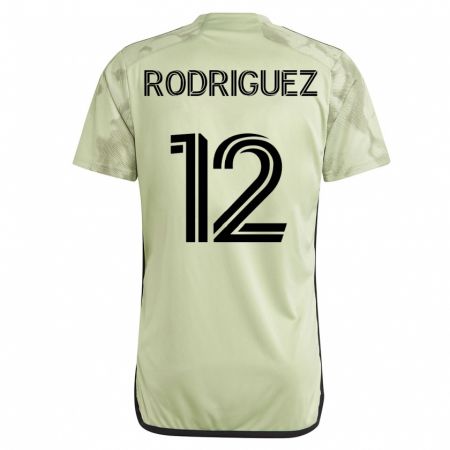 Kandiny Mujer Camiseta Jeremi Rodríguez #12 Verde 2ª Equipación 2023/24 La Camisa Chile