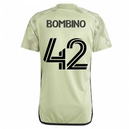 Kandiny Mujer Camiseta Luca Bombino #42 Verde 2ª Equipación 2023/24 La Camisa Chile