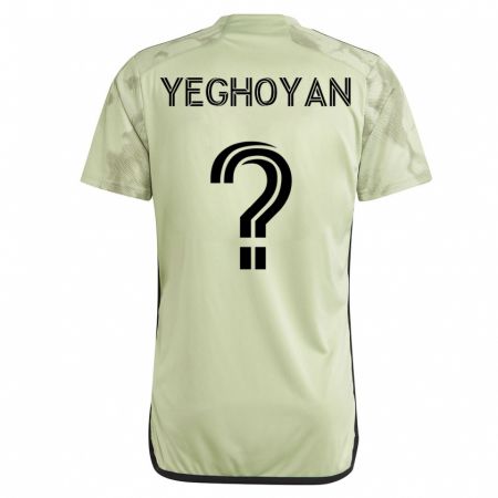 Kandiny Mujer Camiseta David Yeghoyan #0 Verde 2ª Equipación 2023/24 La Camisa Chile