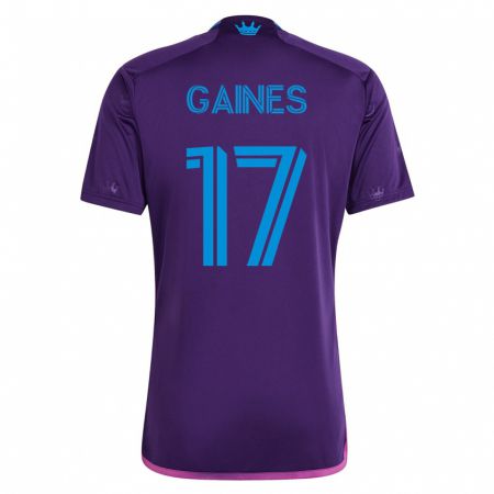 Kandiny Mujer Camiseta Mckinze Gaines #17 Violeta 2ª Equipación 2023/24 La Camisa Chile