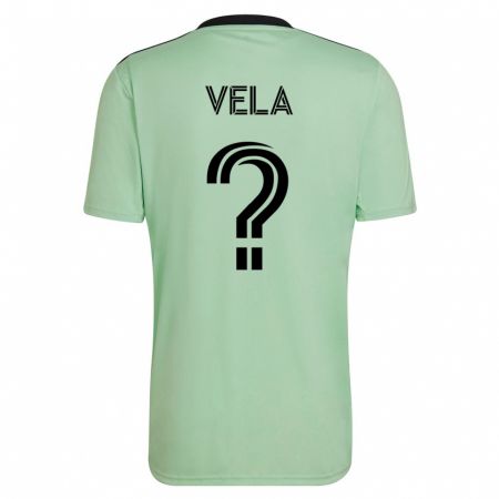 Kandiny Mujer Camiseta Christo Vela #0 Verde Claro 2ª Equipación 2023/24 La Camisa Chile