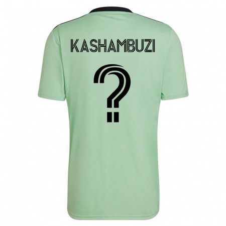 Kandiny Mujer Camiseta Nick Kashambuzi #0 Verde Claro 2ª Equipación 2023/24 La Camisa Chile