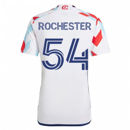 Kandiny Mujer Camiseta Lamonth Rochester #54 Blanco Azul 2ª Equipación 2023/24 La Camisa Chile