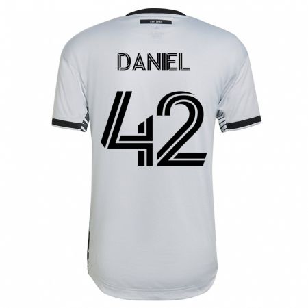 Kandiny Mujer Camiseta Daniel #42 Blanco 2ª Equipación 2023/24 La Camisa Chile