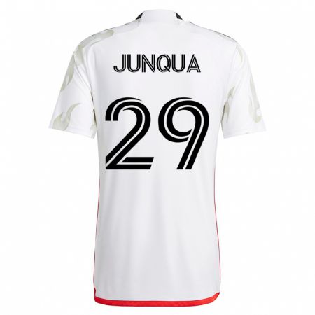 Kandiny Mujer Camiseta Sam Junqua #29 Blanco 2ª Equipación 2023/24 La Camisa Chile