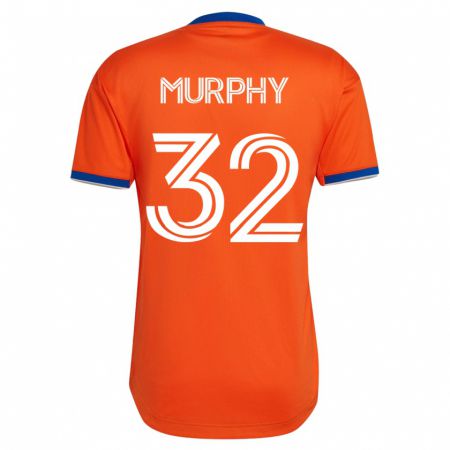 Kandiny Mujer Camiseta Ian Murphy #32 Blanco 2ª Equipación 2023/24 La Camisa Chile