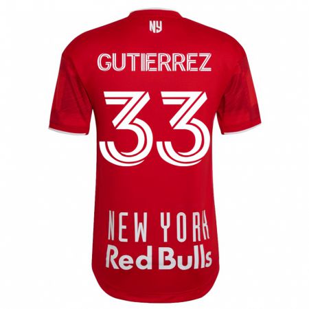 Kandiny Mujer Camiseta Juan Gutierrez #33 Beige-Dorado 2ª Equipación 2023/24 La Camisa Chile