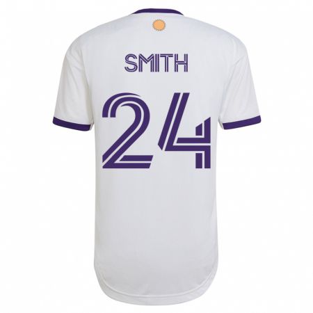 Kandiny Mujer Camiseta Kyle Smith #24 Blanco 2ª Equipación 2023/24 La Camisa Chile