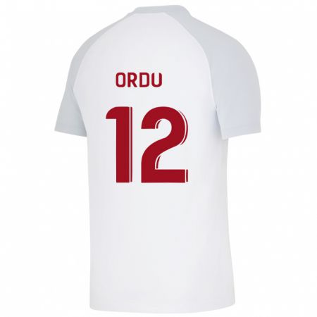 Kandiny Mujer Camiseta Atakan Ordu #12 Blanco 2ª Equipación 2023/24 La Camisa Chile