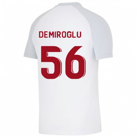 Kandiny Mujer Camiseta Baran Demiroğlu #56 Blanco 2ª Equipación 2023/24 La Camisa Chile