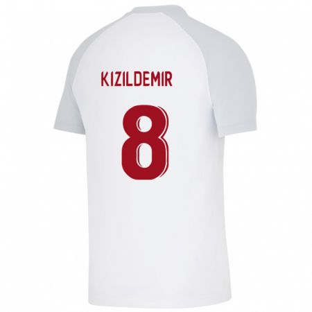 Kandiny Mujer Camiseta Berk Kizildemir #8 Blanco 2ª Equipación 2023/24 La Camisa Chile