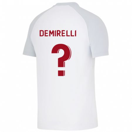 Kandiny Mujer Camiseta Ahmet Demirelli #0 Blanco 2ª Equipación 2023/24 La Camisa Chile