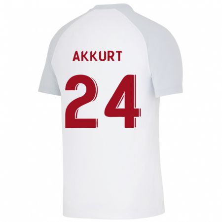 Kandiny Mujer Camiseta Arzu Akkurt #24 Blanco 2ª Equipación 2023/24 La Camisa Chile