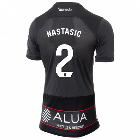 Kandiny Mujer Camiseta Matija Nastasic #2 Negro 2ª Equipación 2023/24 La Camisa Chile