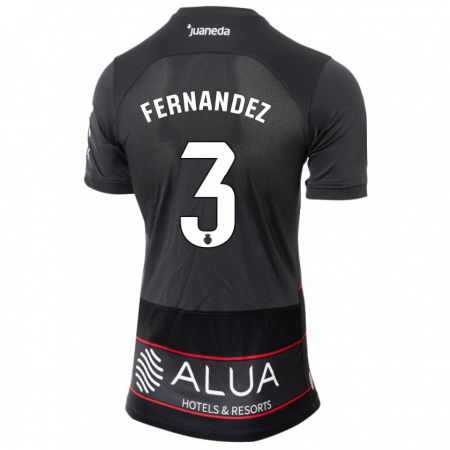 Kandiny Mujer Camiseta Marcos Fernández #3 Negro 2ª Equipación 2023/24 La Camisa Chile