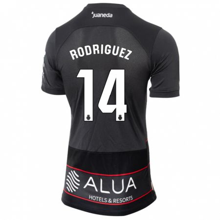 Kandiny Mujer Camiseta Diego Rodríguez #14 Negro 2ª Equipación 2023/24 La Camisa Chile