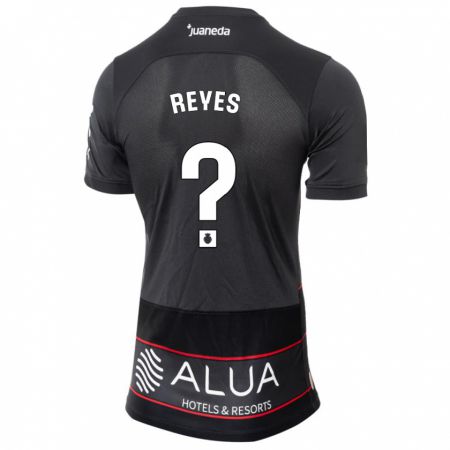 Kandiny Mujer Camiseta Borja Reyes #0 Negro 2ª Equipación 2023/24 La Camisa Chile