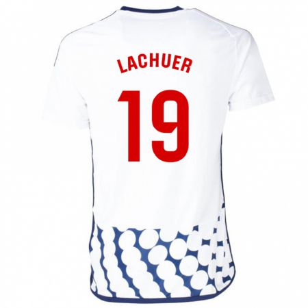 Kandiny Mujer Camiseta Mathis Lachuer #19 Blanco 2ª Equipación 2023/24 La Camisa Chile