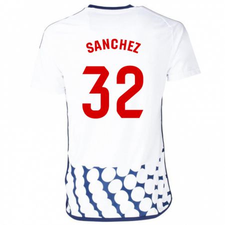 Kandiny Mujer Camiseta Rubén Sánchez #32 Blanco 2ª Equipación 2023/24 La Camisa Chile