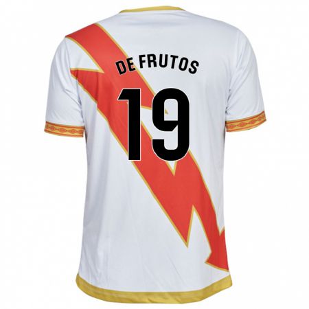 Kandiny Niño Camiseta Jorge De Frutos #19 Blanco 1ª Equipación 2023/24 La Camisa Chile