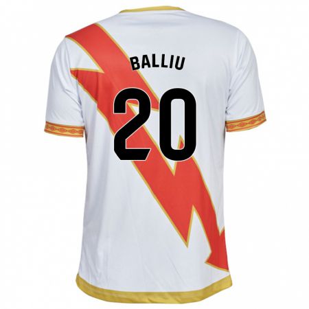 Kandiny Niño Camiseta Iván Balliu #20 Blanco 1ª Equipación 2023/24 La Camisa Chile