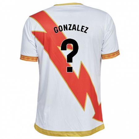 Kandiny Niño Camiseta Aitor González #0 Blanco 1ª Equipación 2023/24 La Camisa Chile