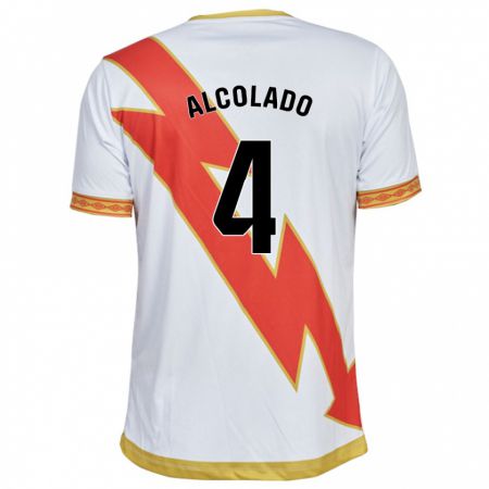 Kandiny Niño Camiseta Jaime Alcolado #4 Blanco 1ª Equipación 2023/24 La Camisa Chile