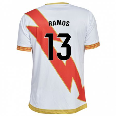 Kandiny Niño Camiseta Mario Ramos #13 Blanco 1ª Equipación 2023/24 La Camisa Chile