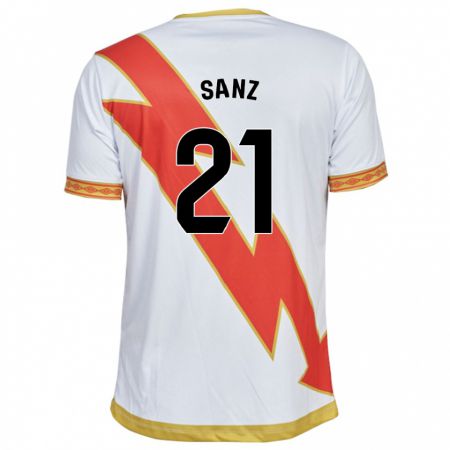 Kandiny Niño Camiseta Luismi Sanz #21 Blanco 1ª Equipación 2023/24 La Camisa Chile