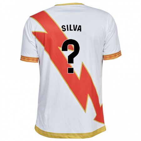 Kandiny Niño Camiseta Santiago Silva #0 Blanco 1ª Equipación 2023/24 La Camisa Chile