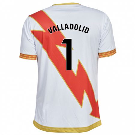 Kandiny Niño Camiseta Miriam Valladolid Sánchez #1 Blanco 1ª Equipación 2023/24 La Camisa Chile