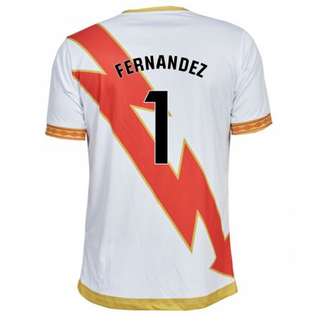 Kandiny Niño Camiseta Nerea Fernández Santos #1 Blanco 1ª Equipación 2023/24 La Camisa Chile