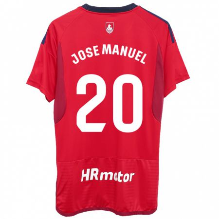 Kandiny Niño Camiseta José Manuel Arnáiz #20 Rojo 1ª Equipación 2023/24 La Camisa Chile